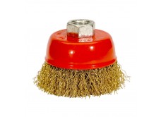 Щетка для УШМ М14/65 мм чашечная сталь прямая