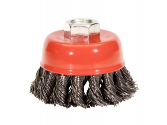 Щетка для УШМ М14/65 мм чашечная сталь витая