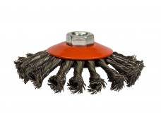 Щетка для УШМ М14/115 мм выгнутая сталь витая