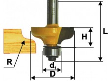 Фреза кром. калевочная ф38,1х15мм R6,35мм хв. 8мм