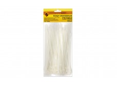 Хомут монтажный 3,6х150 100шт белый пластиковый