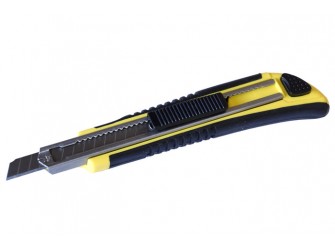 Нож со сменным лезвием 9 мм, пластиковый корпус