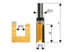 Фреза кромочная прямая ф15,8х26мм хв 8мм