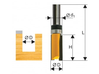 Фреза кромочная прямая ф15,8х26мм хв 8мм