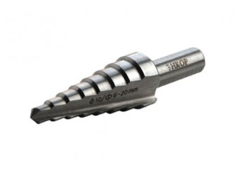 Сверло для металла ступенчатое Ф6-20 мм, 8 ступеней, шаг 2 мм, ход 4,5 мм