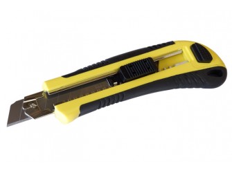 Нож со сменным лезвием 18 мм, пластиковый корпус
