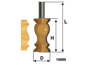 Фреза кром фигурная ф32х57мм хв 12мм