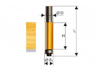 Фреза кромочная прямая ф9,5х13мм хв. 8мм
