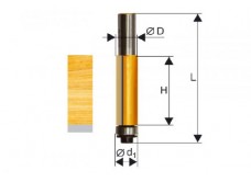 Фреза кромочная прямая ф9,5х26мм хв. 8мм