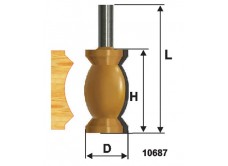 Фреза кром фигурная ф32х57мм хв 12мм
