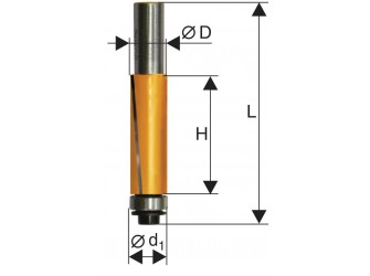 Фреза кромочная прямая ф19х25,6мм хв 8мм