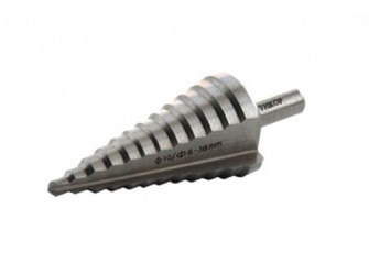 Сверло для металла ступенчатое Ф6-38 мм, 12 ступеней, ход 5 мм