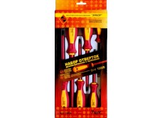 Набор отверток диэлектрических 1000В с пробником, 7 предметов, блистер