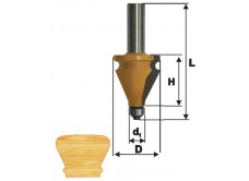 Фреза кромочная фигурная Ф35Х38,1 мм, хвостовик 12 мм