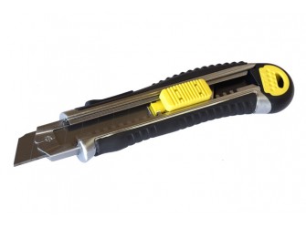 Нож со сменным лезвием 18 мм, металлический корпус