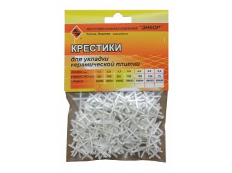 Крестики для кафеля 1,5 мм, 200 штук, блистер
