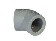 Уголок PPR 32 мм уг. 45° серый