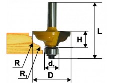 Фреза кром калевочная ф41,3х19мм R4,8/6мм хв 8мм