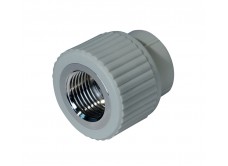 Муфта комбинированная PPR ВР 25 мм х 3/4" серая