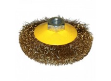 Щетка для УШМ М14/100 мм, выгнутая, сталь прямая