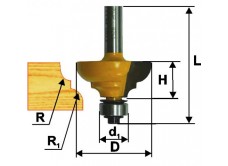 Фреза кром. калевочная ф28,7х12,7мм R4/4мм хв. 8мм