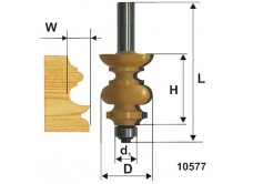 Фреза кромочная фигурная ф38,1х38мм хв 12мм