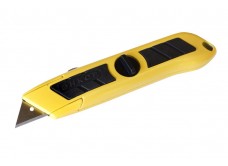 Нож со сменным лезвием трапеция, металлический корпус