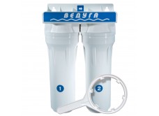 Колба фильтра "ВЕДУГА" 10" 3/4" белая двойная