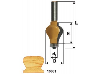 Фреза кром фигурная ф32х38мм хв 12мм