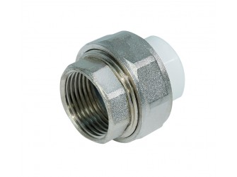 Муфта разъемная PPR ВР 25 мм х 3/4" белая