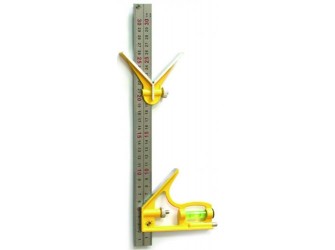 Угольник переставной с уровнем