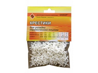 Крестики для кафеля 2,0 мм, 200 штук, блистер