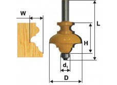 Фреза кромочная фигурная мультипрофиль хв.12мм