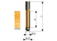 Фреза кромочная прямая ф12,7х26мм хв. 12мм