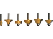 Набор фрез для декоративного применения, хвостовик 8 мм, 6 штук