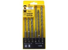 Набор буров SDS+ 6;8;10Х110 мм, 6;8;10Х160 мм, 6 штук, пластиковый футляр