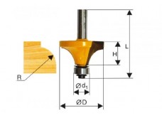 Фреза кром. калевочная ф38,1х19мм R12,7мм хв. 8мм