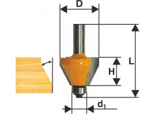 Фреза кром конусная ф25,4х11мм 45° хв 8мм