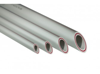 Труба PPR 20х 3,4мм PN25 армир.стек.серая (4/180)