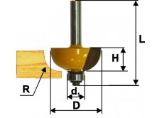 Фреза кром калевочная ф28,6х13мм R7,9мм хв 8мм