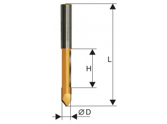 Фреза кромочная прямая ф10х25мм хв. 8мм