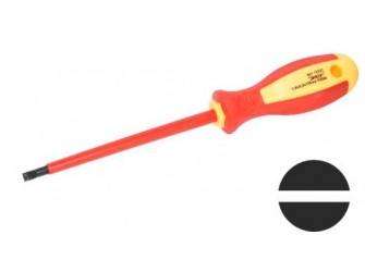 Отвертка шлицевая 6,5х150 мм, диэлектрическая 1000В