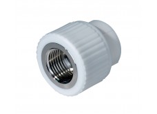 Муфта комбинированная PPR ВР 25 мм х 3/4" белая